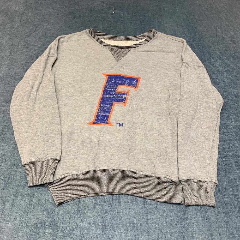 VTG Jersey Florida Gators Sweatshirt Mens Medium Gray Crewneck Ribbed Outdoor